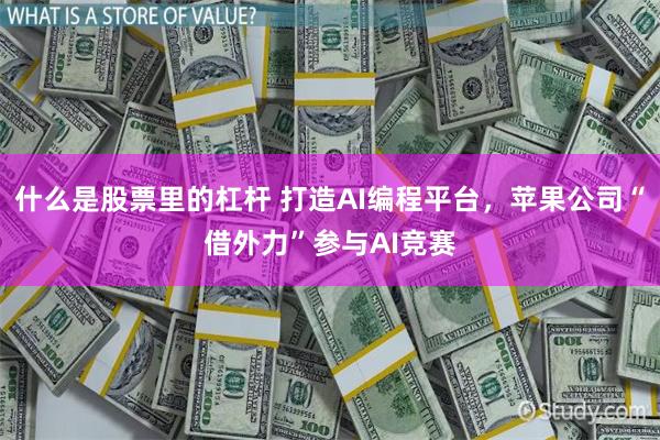什么是股票里的杠杆 打造AI编程平台,苹果公司“借外力”参与AI竞赛