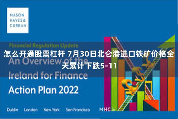 怎么开通股票杠杆 7月30日北仑港进口铁矿价格全天累计下跌5-11
