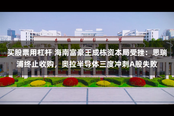 买股票用杠杆 海南富豪王成栋资本局受挫：思瑞浦终止收购，奥拉半导体三度冲刺A股失败
